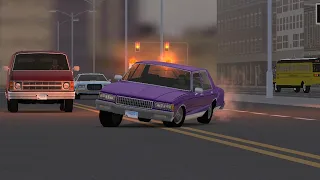 The Driver Syndicate - Chicago car chase at Dawn - Violet Sedan
