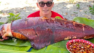 Inihaw na Malaking Squid Mukbang | Filipino Food Mukbang Philippines