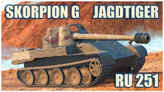 Ru 251, Skorpion G & Jagdtiger • WoT Blitz Gameplay