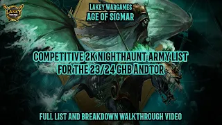 Nighthaunt Competitive 2k Army List Warhammer Age Of Sigmar For The New GHB 23/24 Andtor