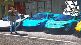 ГТА 5 Реальная Жизнь №237 КУПИЛ ПАРТИЮ MCLAREN В АВТОСАЛОН! СУПЕРКАРЫ В АВТОСАЛОН!