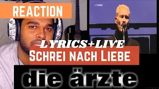 SOUTH AFRICAN REACTION TO Die Ärzte - Schrei nach Liebe - English Lyrics+(Live Hurricane 2012)