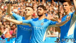 FIFA 22 PS5 | Arsenal vs Manchester City | Premier League 21/2022 | Gameplay & Prediction