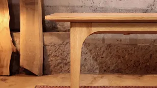 Making Red Oak Dining Table // Folding Table // Woodworking