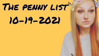 The penny list 10-19-2021