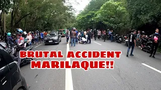 OCTOBER 1 2023 SUNDAY BRUTAL ACCIDENT NG MARILAQUE NA TUMATAK  SA MGA TAO..