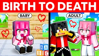 BIRTH to DEATH of a CRAZY FAN GIRL in Minecraft!