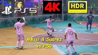 Inter Miami v PSG 4v4, Miami, Volta Street Football, EA Sports FC 24 Gameplay (PS5 UHD 4K 60FPS HDR)