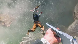 💥[4K] Slow Motion Shooting Funny/Brutal Moments #17 - Red Dead Redemption 2