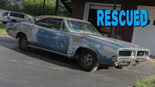 ABANDONED 1969 Dodge Charger Sitting for 20 Years