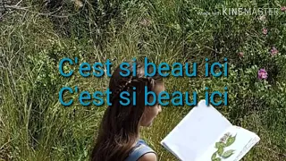 Angelina-C'est si beau ici  (lyrics)