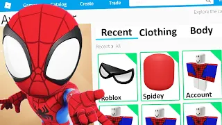 MAKING SPIDEY a ROBLOX ACCOUNT (Baby Spiderman / Disney Junior)