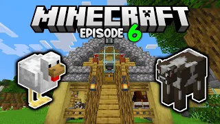 I hid a Minecraft AUTO CHICKEN COOKER! | Let's Play Minecraft Survival Ep.6