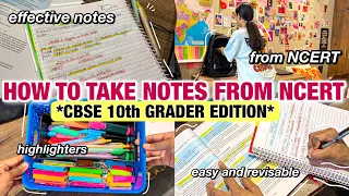 The Ultimate NCERT Note-Making Guide: Follow this CBSE 10th Grader's Advice #ncert #cbseboard