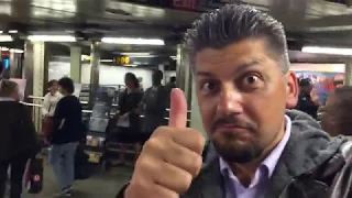 New York- Times Square subway station amateur music