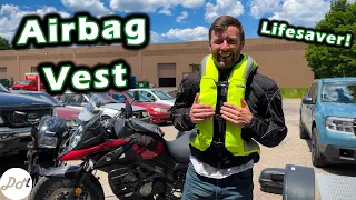 Airbag for Motorcycles — Helite Turtle Review, Inflation Demo, and Reinstallation