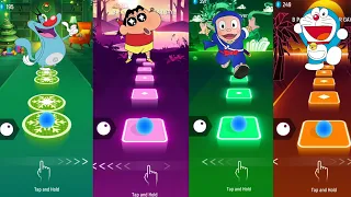 Oggy Hindi vs Shinchan Hindi vs Ninja Hattori vs Doremon – Tiles Hop EDM Rush