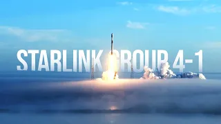 Falcon 9 launches through fog carrying 53 Starlink satellites