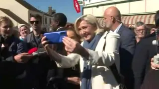 French elections: Le Pen campaigns in Eure-et-Loir region | AFP