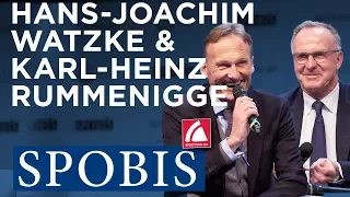 Rummenigge und Watzke über die Zukunft des Fußballs | SPOBIS 2017