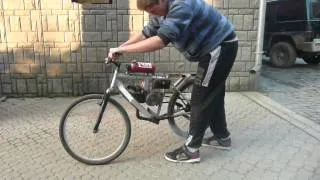 Homemade moped with JAWA engine