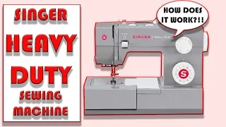 SINGER HEAVY DUTY SEWING MACHINE TUTORIAL l How to Thread and Function FOR BEGINNERS! 2020