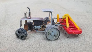 Mini diy tractor cultivator machine science project | part 3 @keep villa diy