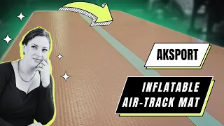 Home Air Gymnastics Delight! 🤸‍♀️ AKSPORT Air Mat Tumble Track Review & Fun Galore!