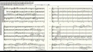 Disney Medley Song Clarinet Quintet (with Score)