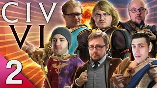 Civ 6 - Prongs of Power #2 - Barbarians vs The World