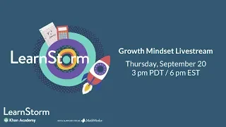 LearnStorm Growth Mindset Livestream