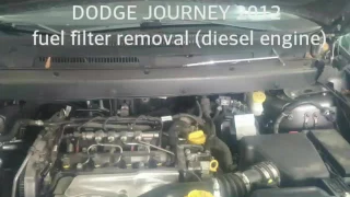 FIAT FREEMONT 2012 fuel filter removal (diesel)