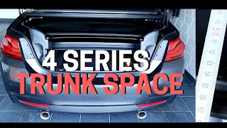 BMW 4 Series CONVERTIBLE TRUNK SPACE F32 | DIMENSIONS