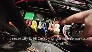 Mercedes W220 airmatic valve block test and repair. Fill airspring easy.