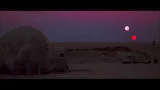 Binary sunset... from A New Hope, Star Wars: The Digital Movie Collection