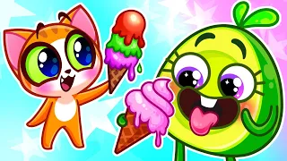 Yummy Ice Cream 🍨 Story +More Funny Cartoons for Kids by KiddyHacks Series