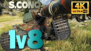 S. Conqueror: 1vs8 on Mountain Pass - World of Tanks