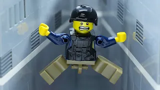 Lego City Alien Invasion Defense: Automatic Lego Wall | Lego Stop Motion Animation