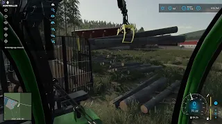 Farming simulator 22 Holmåkra forestry with joysticks