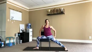 25 minute Easy Chair Yoga for beginners AND Seniors