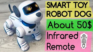 Smart Dog Robot Toy Follow Pet - infrared remote - rechargeable battery