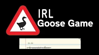 IRL Goose Game 16: Be Awarded a Flower