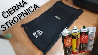 How to BLACK fabric wrap in HEADLINER 👌