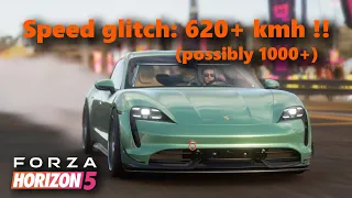 Speed glitch 620+ kmh (possibly 1000+ kmh) Porsche Taycan in Forza Horizon 5