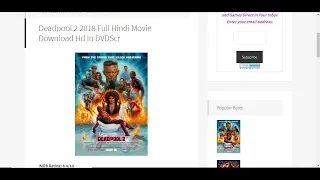 HOW TO DOWNLOAD DEADPOOL 2 IN HINDI HD