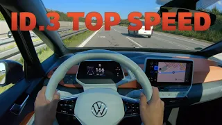 Volkswagen ID.3 POV Autobahn Top Speed Run, Augmented Reality HUD Demonstration