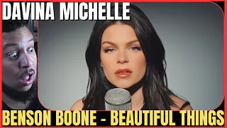 Davina Michelle - Beautiful Things - Benson Boone (Cover) VOCAL COACH REACTION