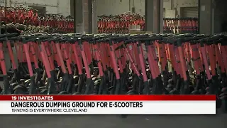 ‘Dangerous fire hazard’: Cleveland moves to shut down warehouse of e-scooters, lithium-ion batter...