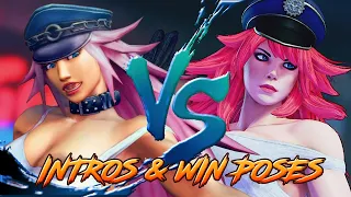 SFIV vs SFV:CE - Character INTROS & WIN POSES Comparison! (2021 Update)