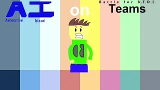 If Animation Island Characters were on BFB Teams